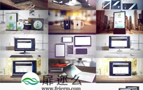 AE模板Element3D三维场景广告模型商品展示动画