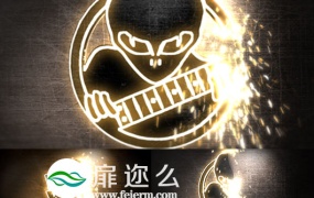 AE模板LOGO动画工业工厂公司激光焊接钢铁宣传片头