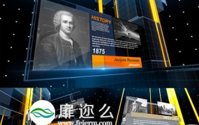 AE模板电视节目广播新闻立体科技感图片视频信息展示效果