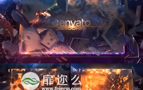 AE模板地球冲击特效三维史诗爆炸片头动画