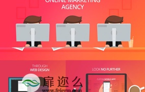 AE模板网络市场营销搜索引擎优化开发设计社交媒体MG动画宣传片