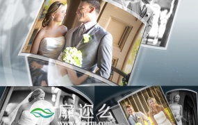 AE模板3D婚礼家庭生日专辑纪念日图片相册照片幻灯片