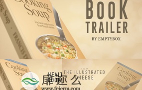 AE模板作家图书封面出版商业广告展示宣传