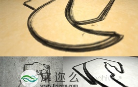 AE模板书法绘画油墨方式logo演绎标志动画片头