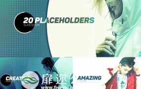 AE模板照片相册漏光显示动态过渡演示文稿标题动画视频