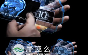 AE模板手拿科技屏幕广告宣传幻灯片促销活动动画