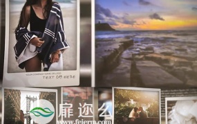 AE模板唯美漏光婚礼纪念日家庭回忆录生日电子相册
