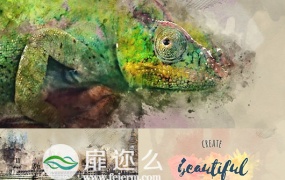 AE和PS脚本制作水墨水彩涂料喷漆艺术设计视频动画