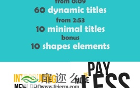 AE模板70种文字排版标题动画包