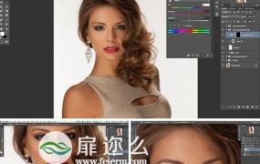 PS视频教程美女肖像皮肤修饰润色实例训练