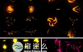 AE模板941组MG动画手绘电流液体涂鸦转场元素特效