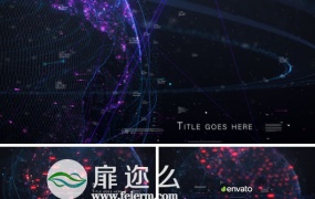 AE模板数字信息安全技术HUD地球高科技感宣传片头