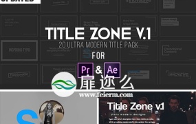 PR字幕预设+AE模板20组4K分辨率文字标题排版动画