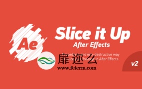 AE脚本图层切片切割动画效果Slice it Up 2 +视频教程