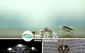 视频素材唯美婚戒展示摆拍素材