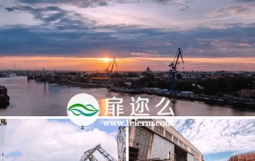 实拍视频工业制造业建筑楼房繁忙景象
