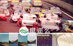 AE模板时尚动感快速分屏照片视频包装动画