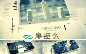 AE模板高科技风格企业商务标题文字图文介绍动画