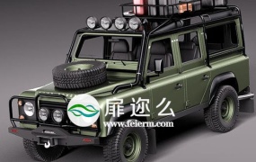 3D模型 路虎卫士汽车模型 SQUIR – Land Rover Defender Expedition