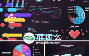 AE模板企业公司单元格数据分析信息图表动画