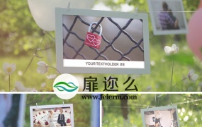 AE模板4K分辨率实拍美丽风景周年纪念日婚礼相册视频动画
