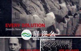 AE模板大气复古历史展示回忆视频片头动画