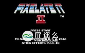 AE脚本:游戏卡通8-bit像素化视觉脚本 Pixelate It v2.0(带使用教程)