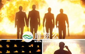 视频素材:59组4K分辨率火焰冲击爆炸燃烧场景特效素材