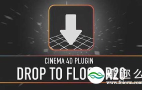 C4D插件:地面对齐插件Drop To Floor R20