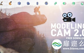 C4D插件:三维摄像机图片投射插件Modeling Cam 2.0