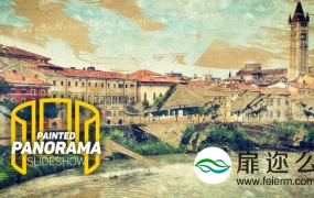 AE模板油漆水墨相册油画素描笔刷设计照片动画
