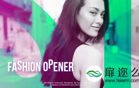 FCPX和Apple Motion模板:时尚动感快节奏人物模特介绍动画