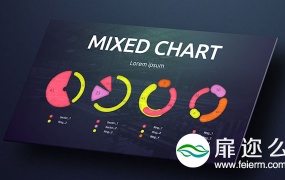 AE模板企业公司单元格信息图表统计图饼图数据分析动画