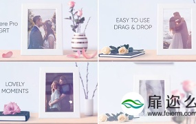 Premiere模板:生日祝福相册唯美浪漫爱情婚礼周年纪念日动画