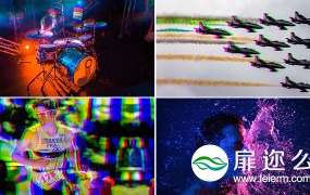 PR预设:80组RGB色彩分离扭曲视频转场Premiere预设