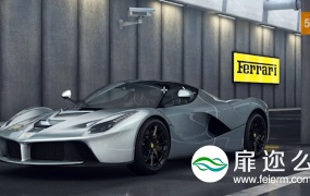 C4D教程 :室内汽车场景灯光渲染Cinema 4D – Environment Car Lighting Tutorial