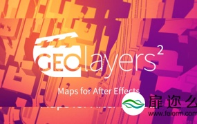 AE脚本:世界地图任意位置路径展示动画Aescripts GEOlayers 2 v1.2.7+使用教程