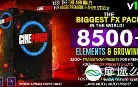 AE/Pr/达芬奇/PS/FCPX视频特效调色预设素材工具包(ffx+3D LUTS) Win/Mac (更新V14版本)