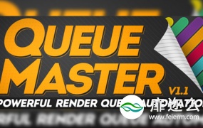 AE脚本:队列批量渲染管理加速 Aescripts QueueMaster v1.12
