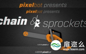 AE脚本:链条滑轮绑定动画 Aescripts Chain & Sprockets v1.03