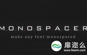AE插件-中文汉化版解决字体变化画面长宽不适配的跳动问题 Monospacer v1.2.3 Win/Mac