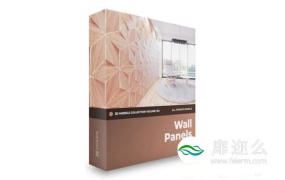3D模型:墙壁墙板 CGAxis – Wall Panels 3D Models Collection – Volume 104