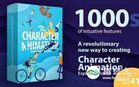 AE模板-500个卡通人物180度可旋转的职业场景动作绑定MG动画包 Character Animation Explainer Toolkit