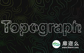 AE脚本:地图海拔等高线图形动画Aescripts Topograph v1.0 + 视频教程