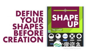 AE脚本:自定义生成图形层动画 Aescripts Shape Up v1.06 + 使用教程