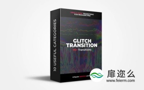 Premiere模板:95个画面损坏故障信号干扰失真毛刺效果视频转场PR模板