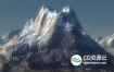 C4D模型预设-雪山模型预设 Infinite Mountains for Cinema 4D