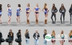 3D模型-6个高精度女性角色人物 Cubebrush – 6 Realistic Female Characters Vol.1