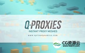 3DS MAX插件-场景模型代理优化插件 Q-Proxies v1.02 for 3ds Max 2015-2020