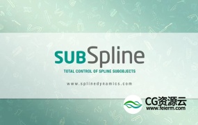 3DS MAX插件-样条线编辑控制插件 SubSpline v1.11 for 3ds Max 2012-2020